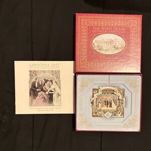 The White Company Red and Gold Holiday Decor Set